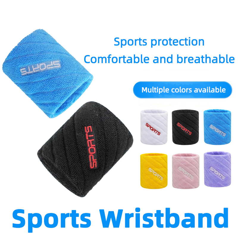 Wristband Pair Sweat - 1 Para Bawełnianych Elastycznych Opasek na